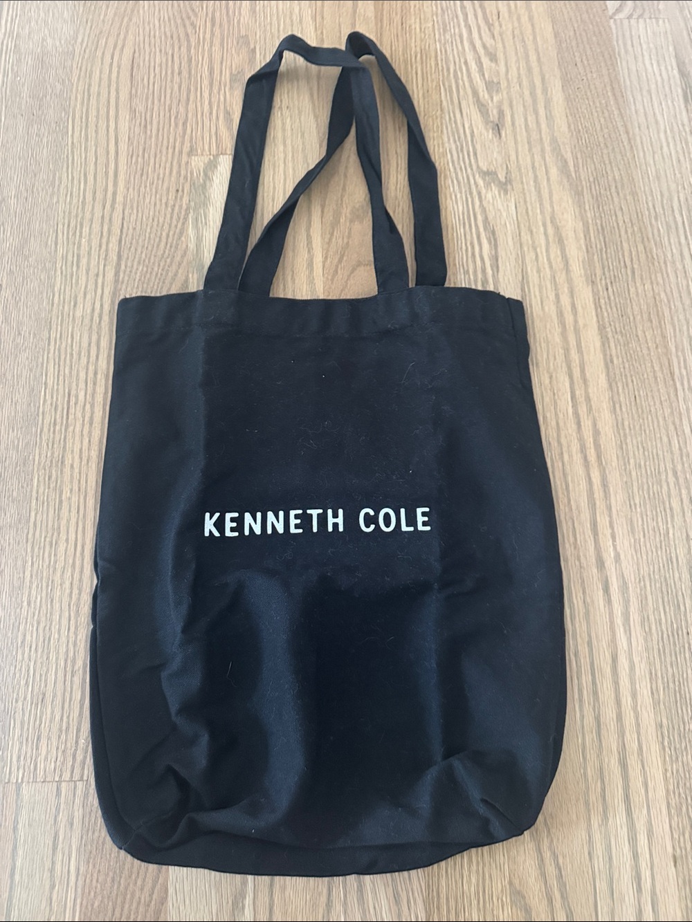 Kenneth Cole Black Canvas Logo Tote